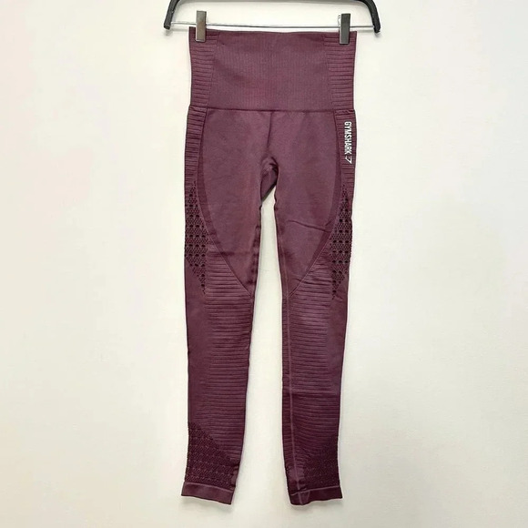 Gymshark Energy Seamless Leggings Purple Women's XS - Picture 2 of 15